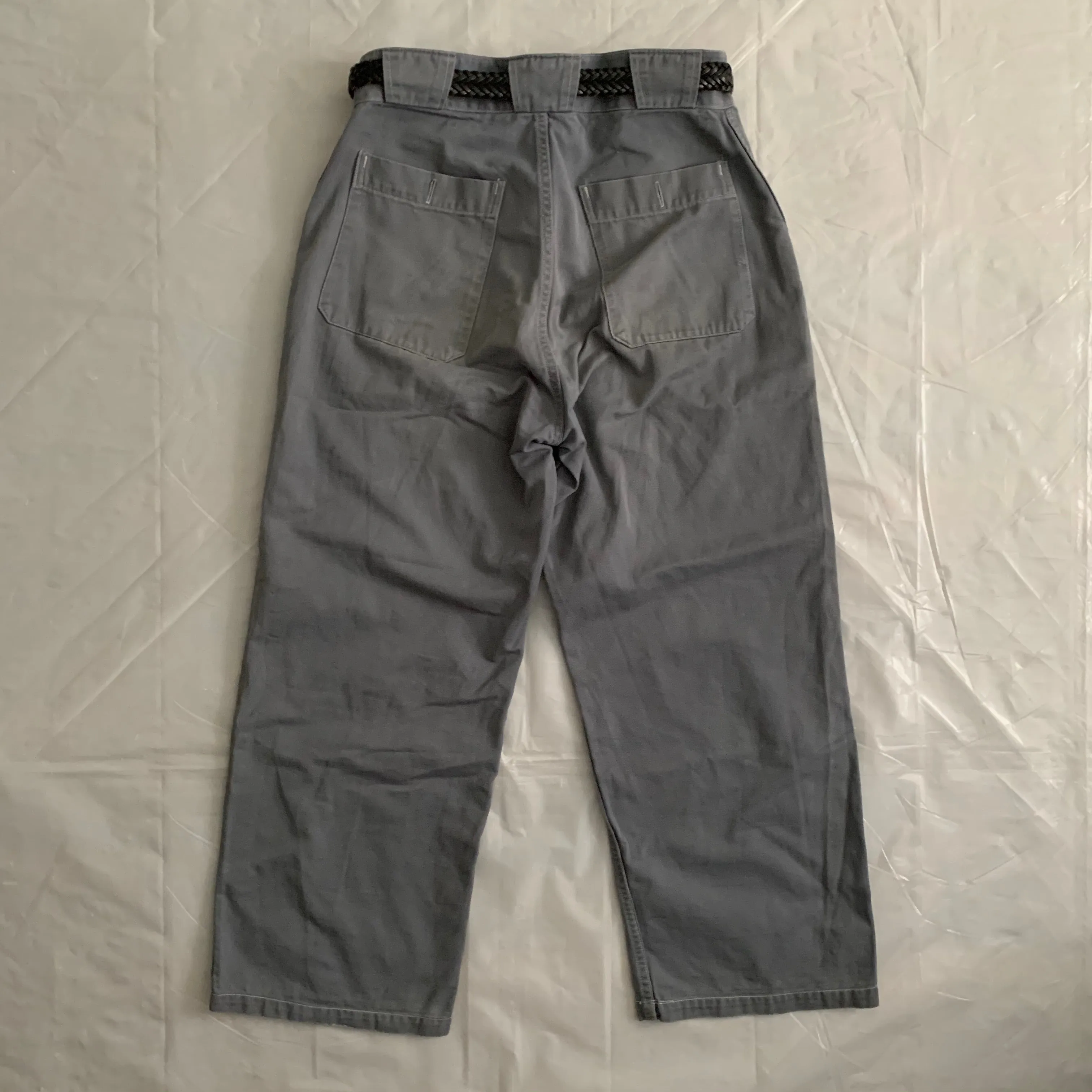 1950s Vintage "Air France" Faded Mechanic Pants - Size M