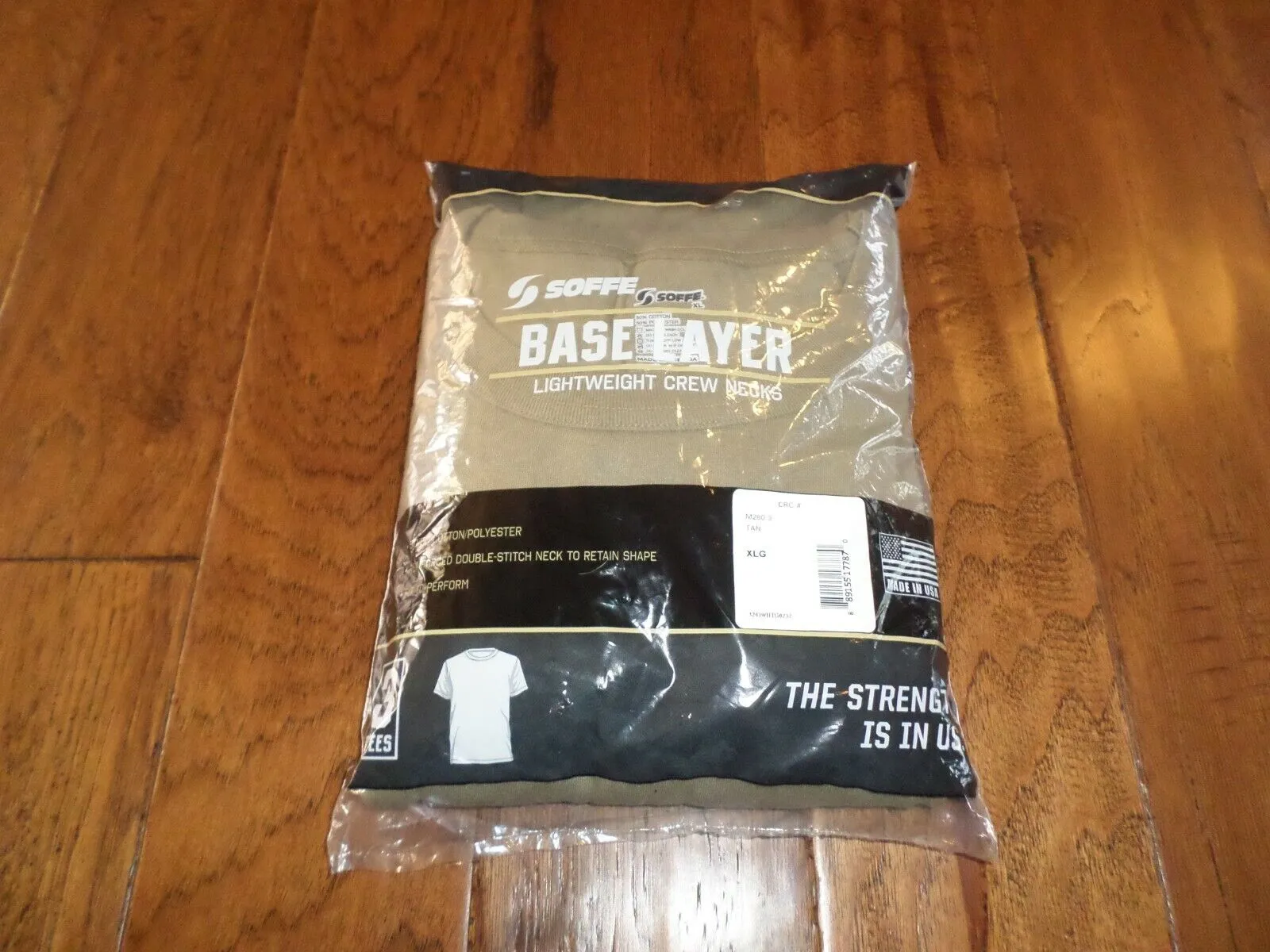 3 PACK MILITARY TAN UNDER SHIRTS X-LARGE T-SHIRTS NEW IN BAGS USA MADE SOFFE