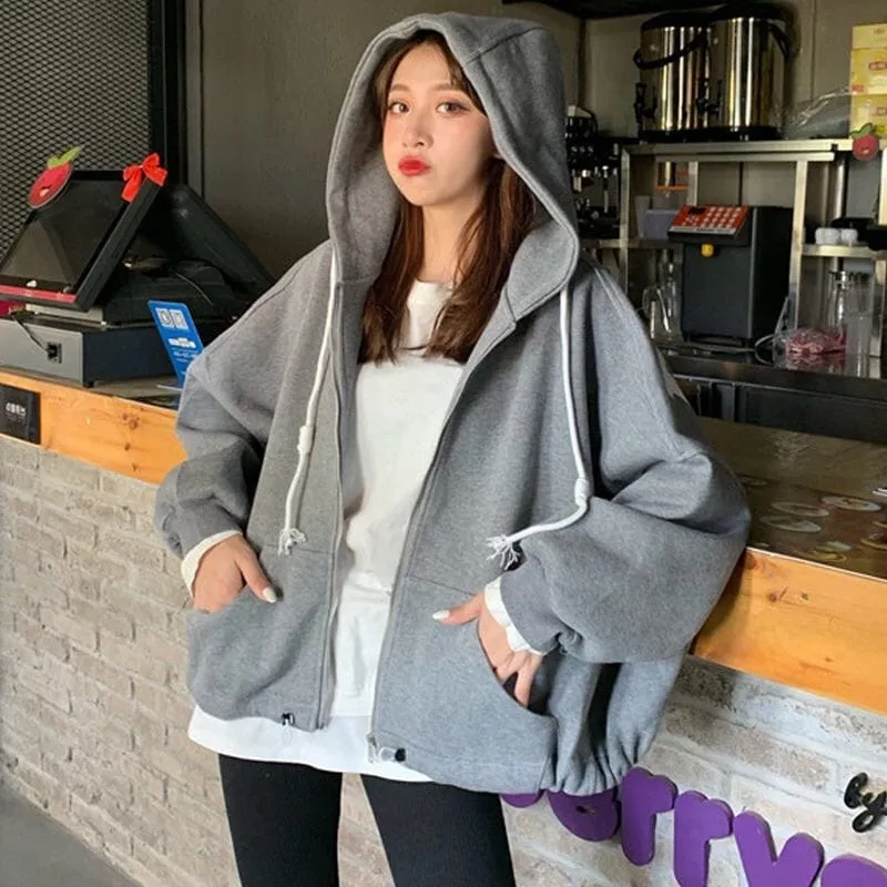Autumn Kpop Loose Hoodies