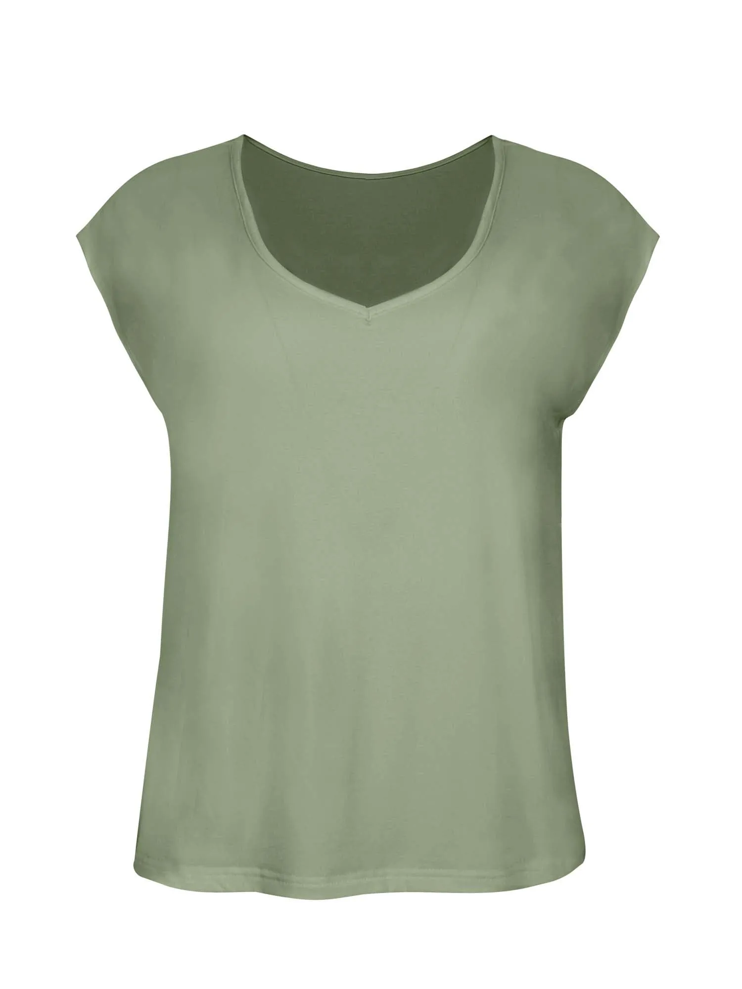 Bamboo Boxy T-Shirt - Eucalyptus