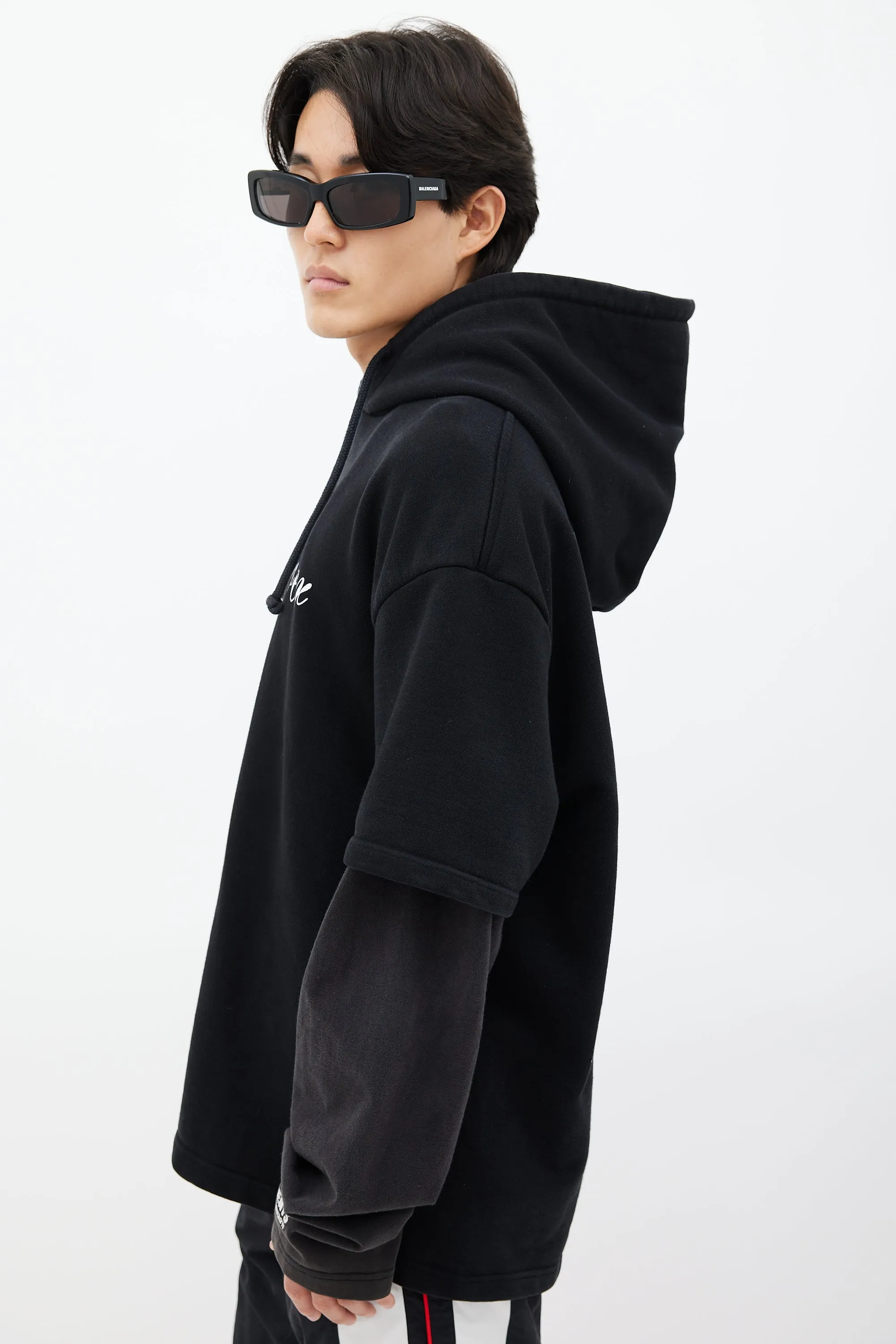 Black & Multicolour Justin4ever Hoodie