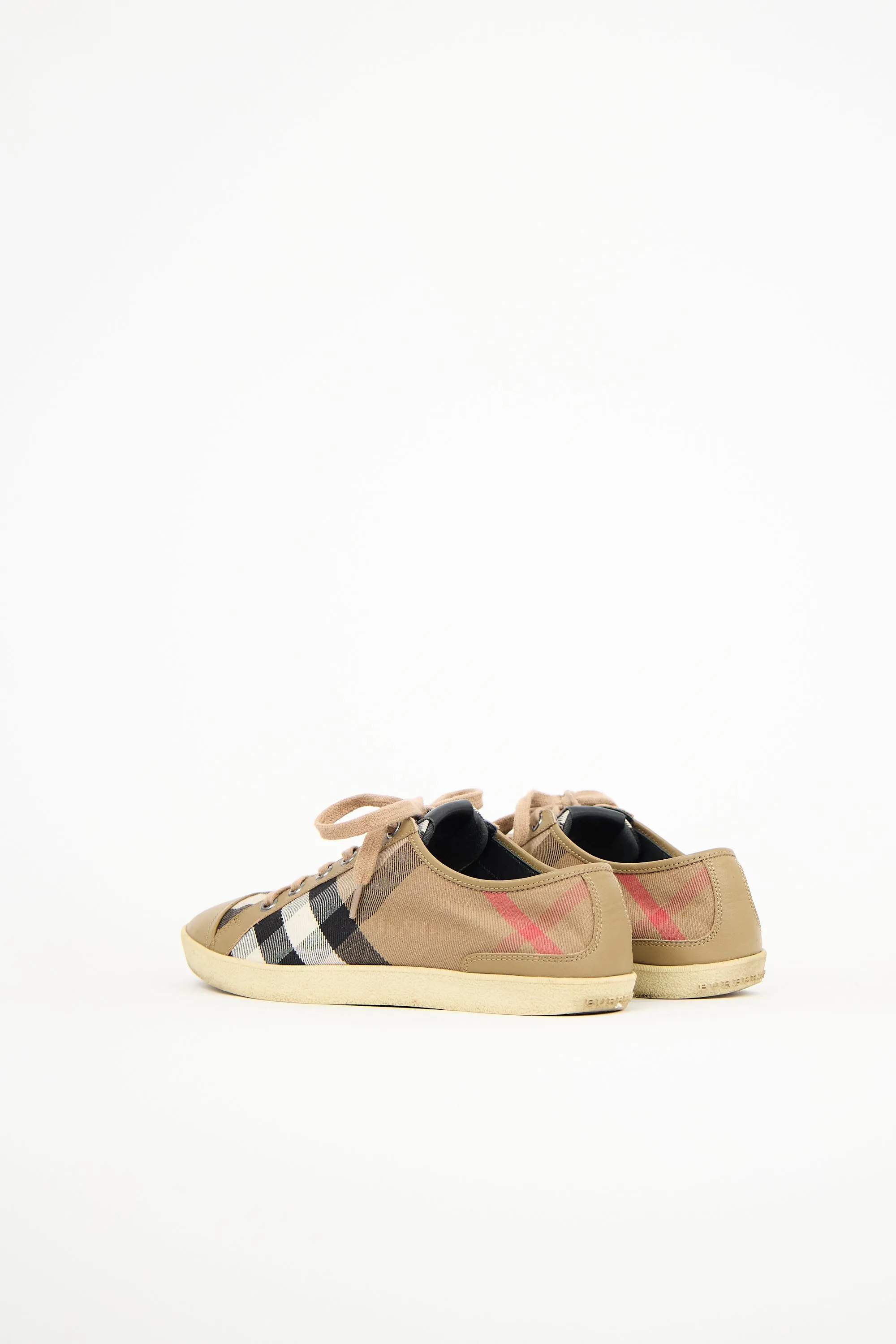 Brown Canvas Housecheck Sneaker