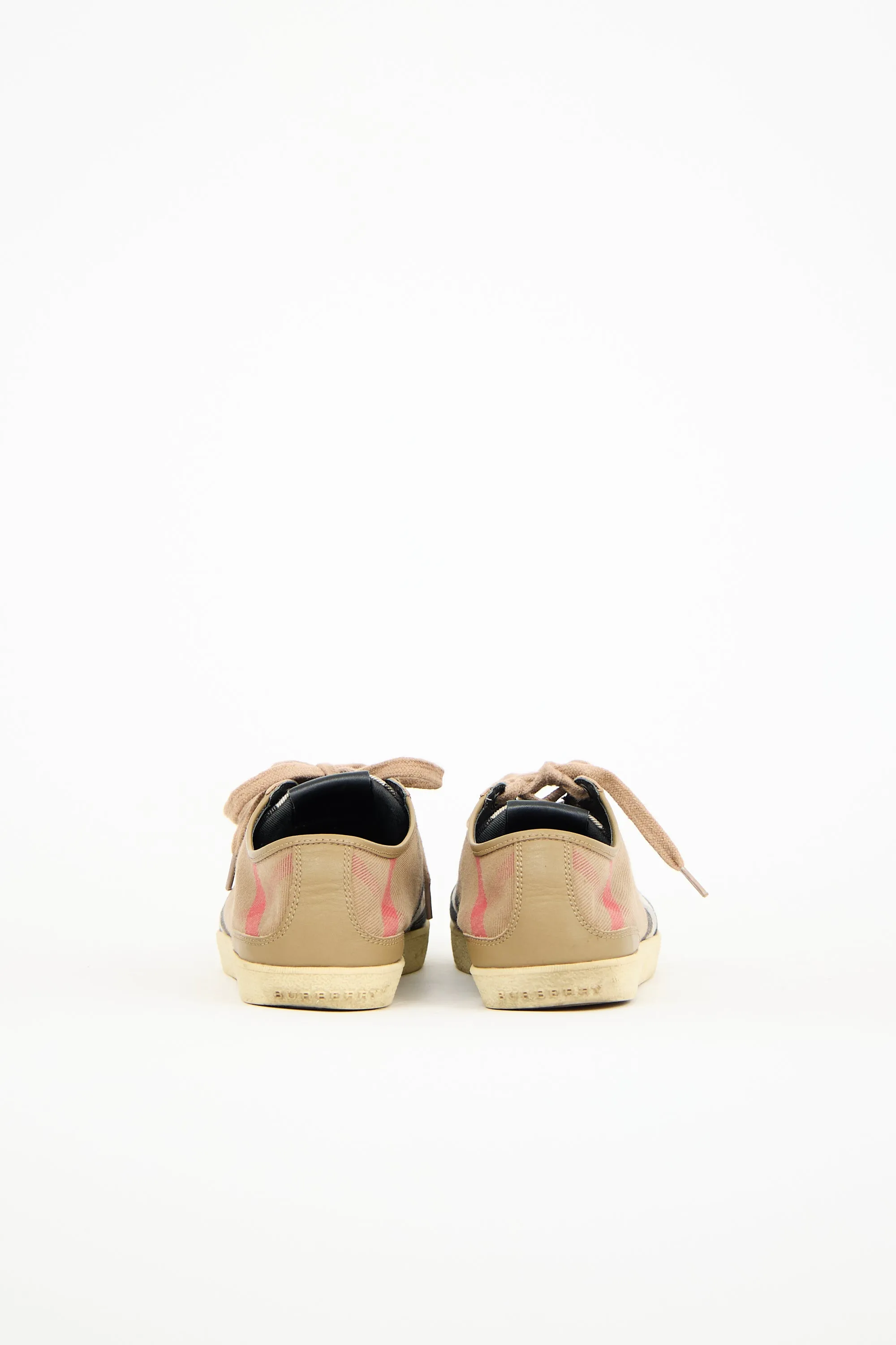 Brown Canvas Housecheck Sneaker