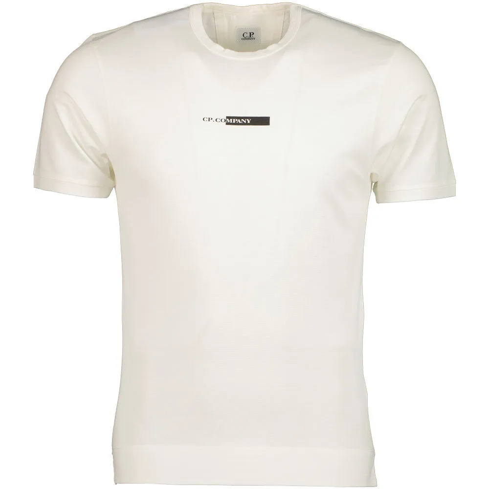 C.P. Micronet Piqué Logo Print T-Shirt