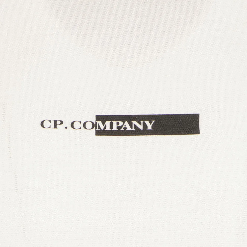 C.P. Micronet Piqué Logo Print T-Shirt