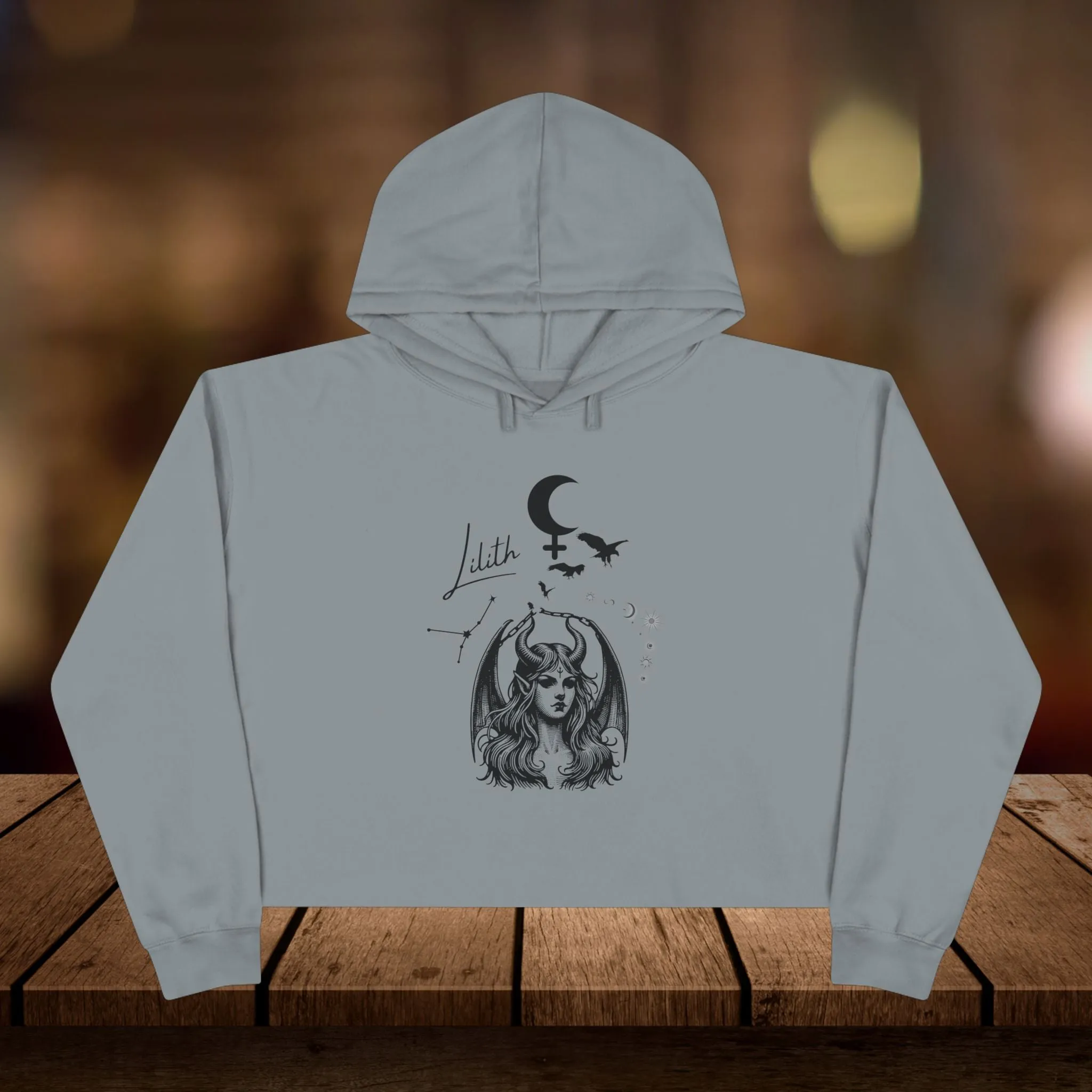 Crop Hoodie - Lilith Style Dark Mother