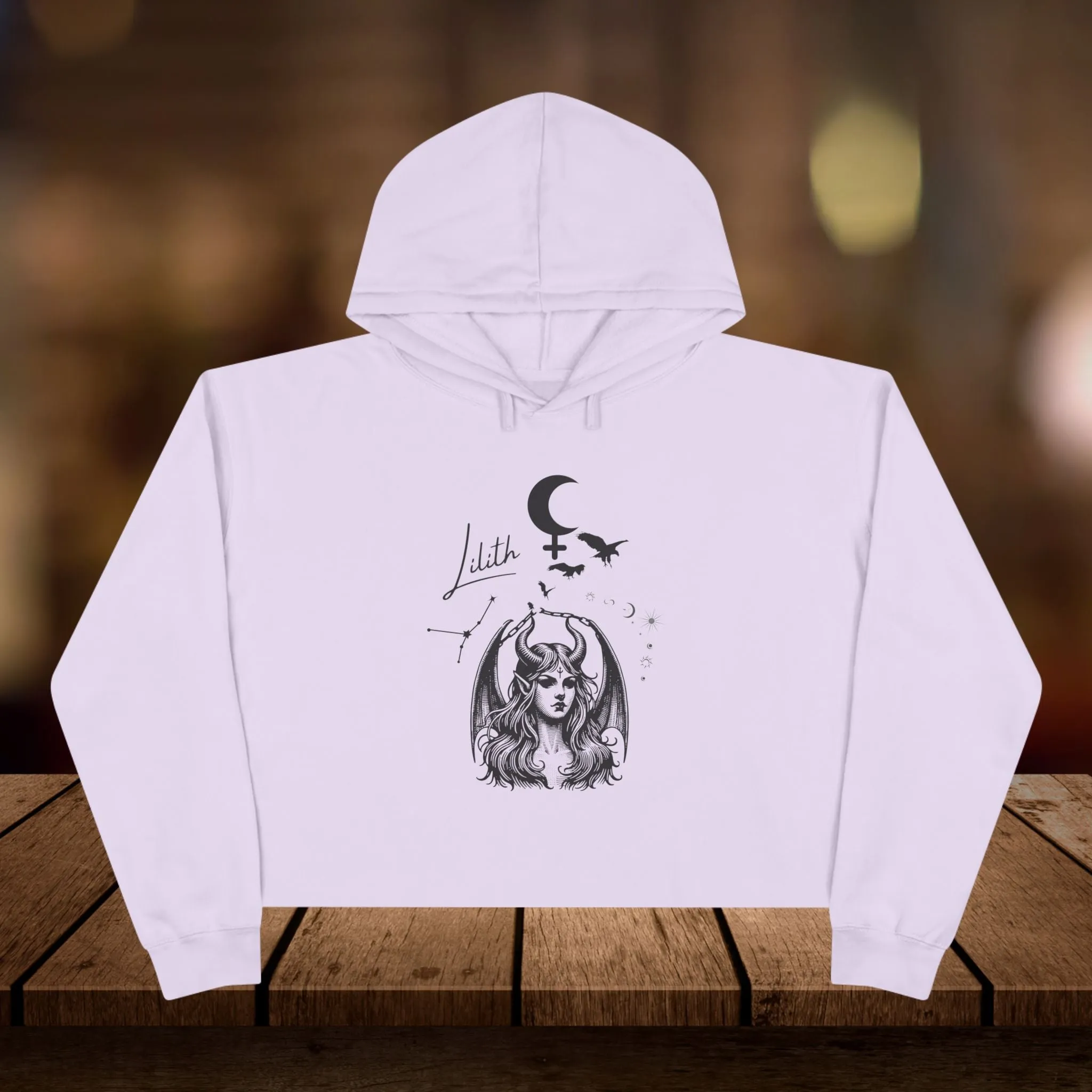 Crop Hoodie - Lilith Style Dark Mother