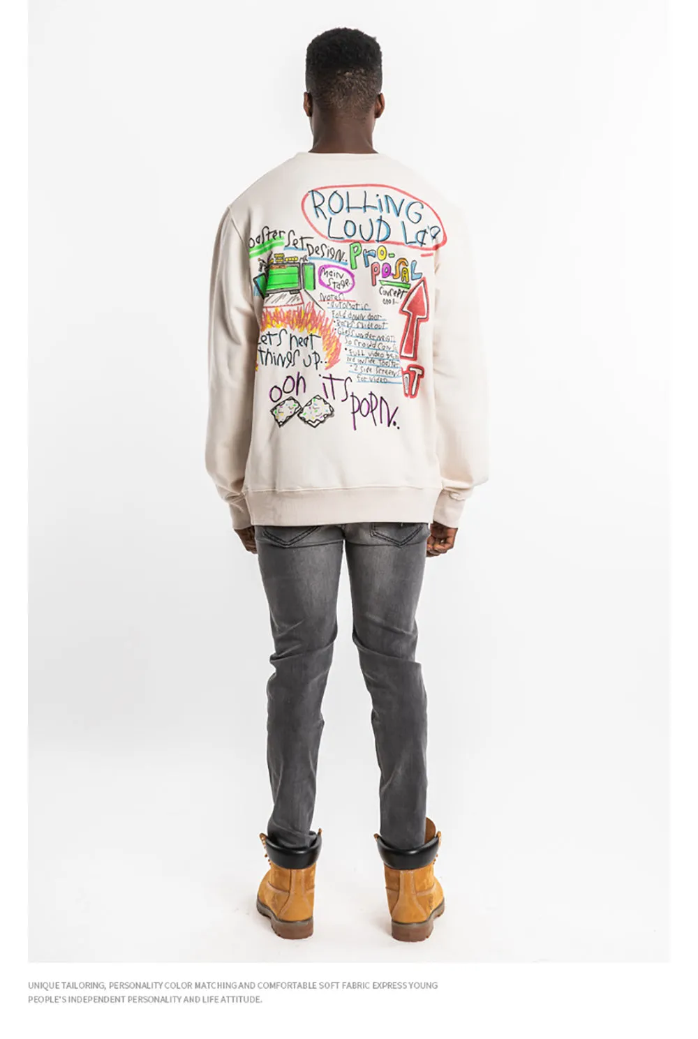 Graffiti Print Sweatshirt