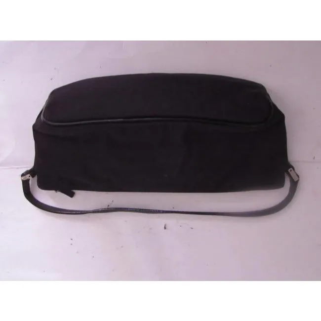 Gucci Newer Black Canvas Leather And Hobo Bag