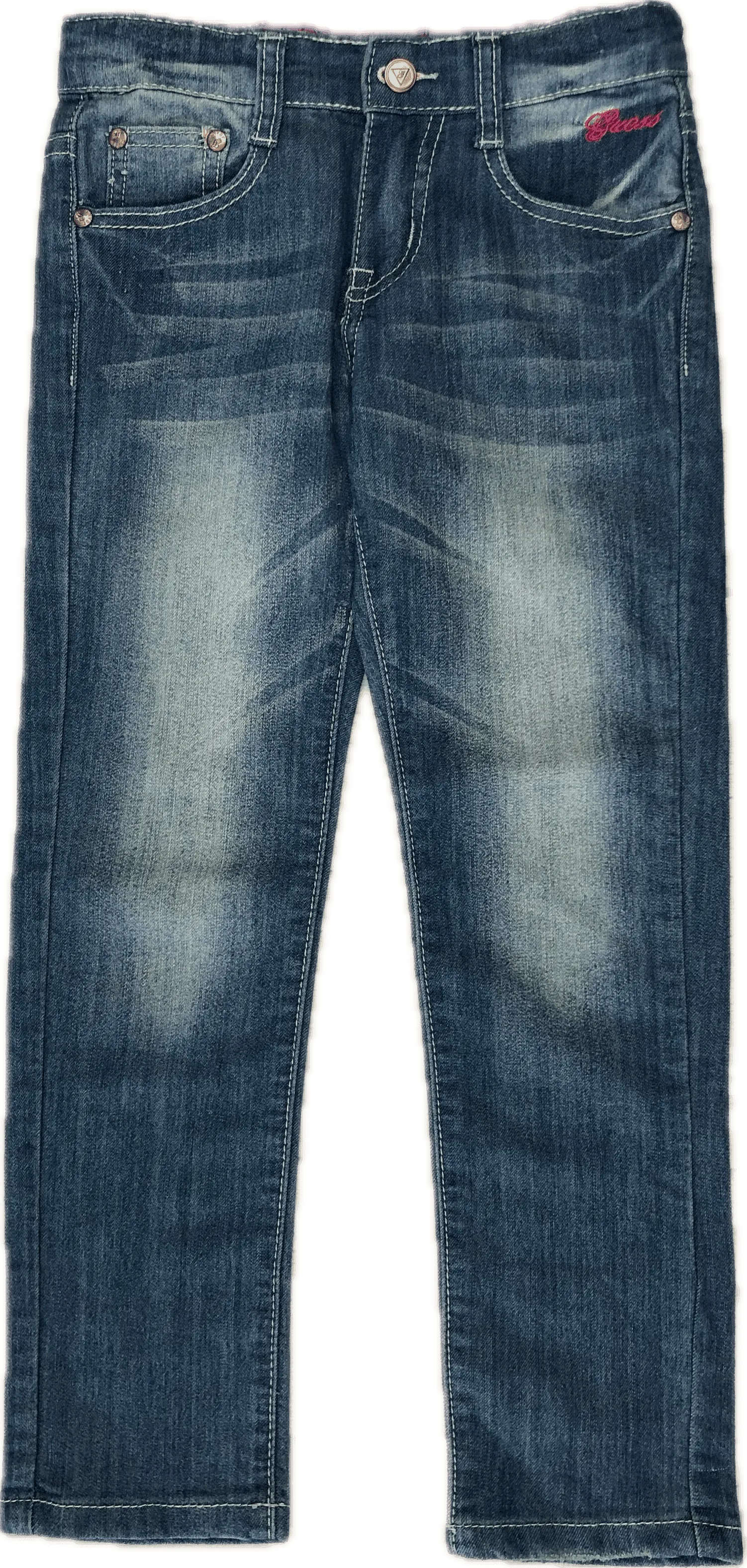 Guess Starlet Skinny Leg Girls Embroidered Jeans - Size 8