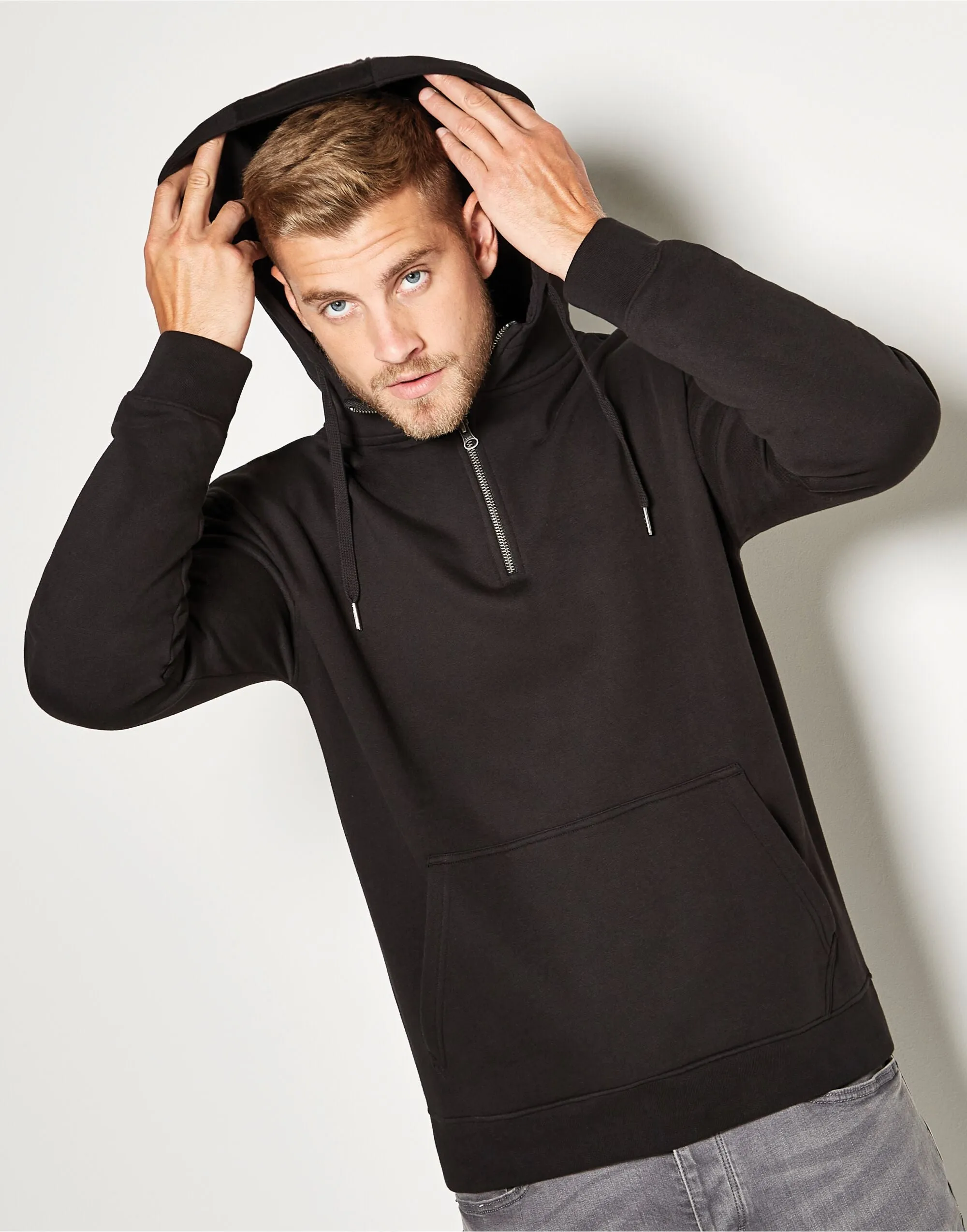 KK336 Kustom Kit Regular Fit 1/4 Zip Hoodie
