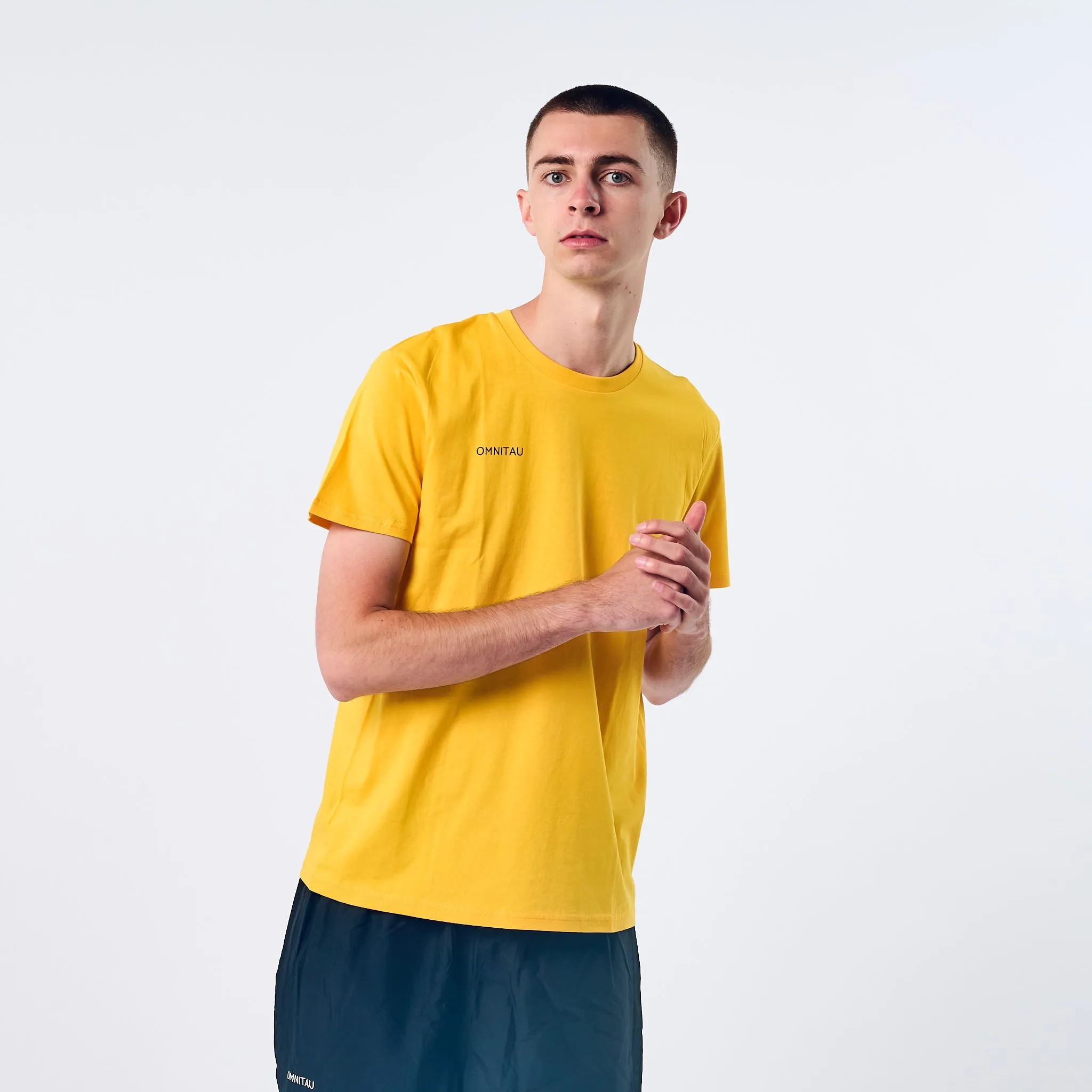 Omnitau Men's Team Sports Organic Cotton T-Shirt - Gold