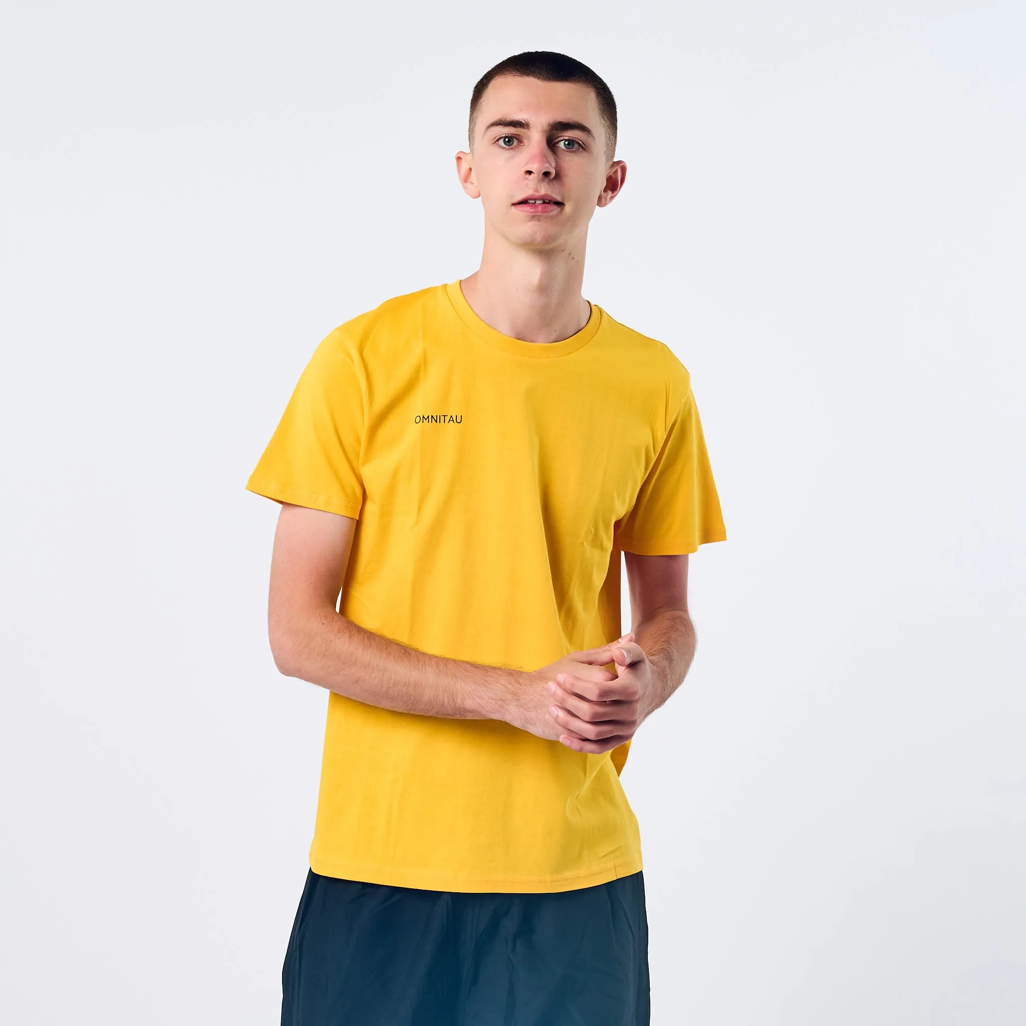 Omnitau Men's Team Sports Organic Cotton T-Shirt - Gold