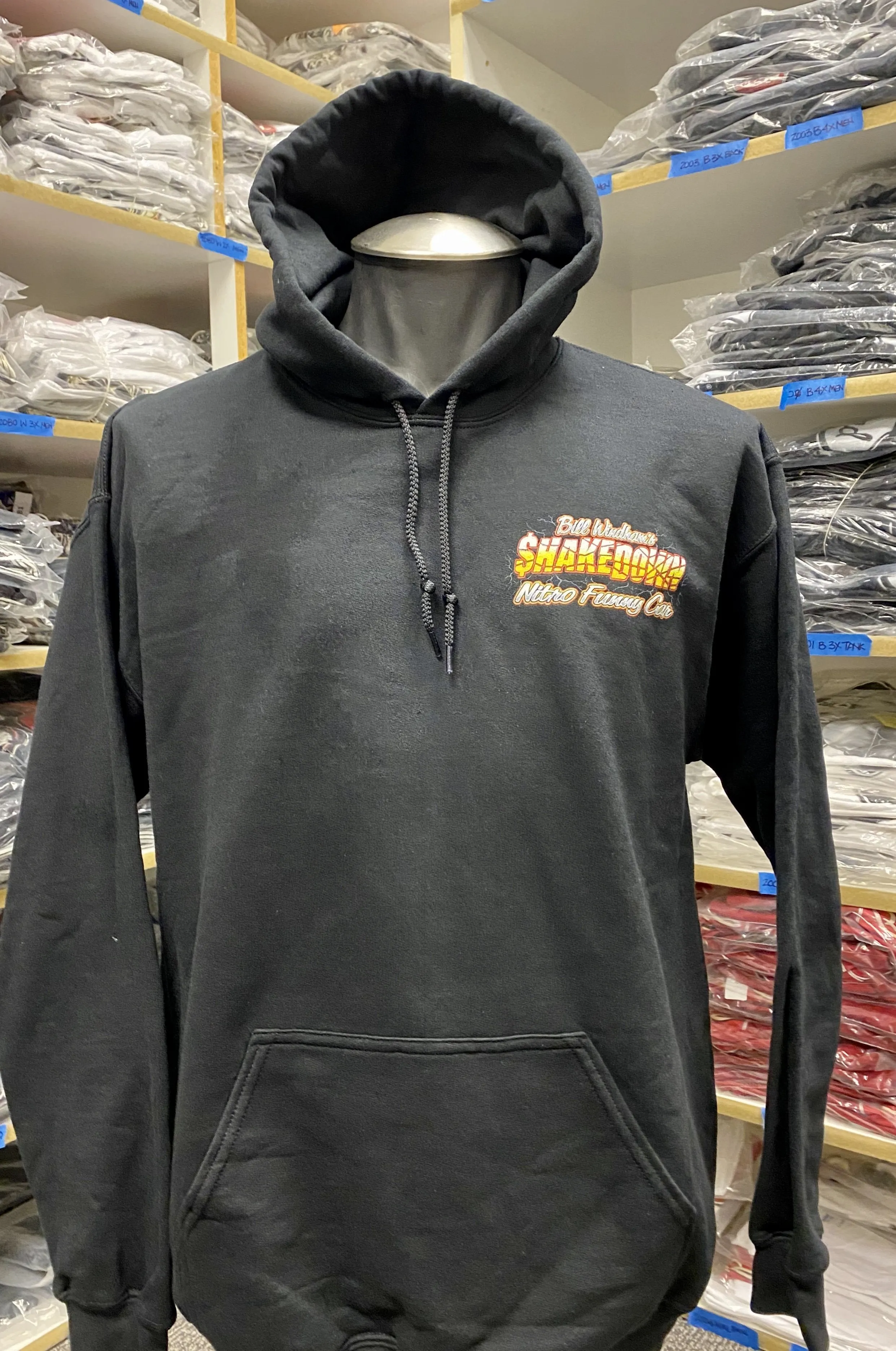 Shakedown Nitro Funny Car Black Pullover Hoodies