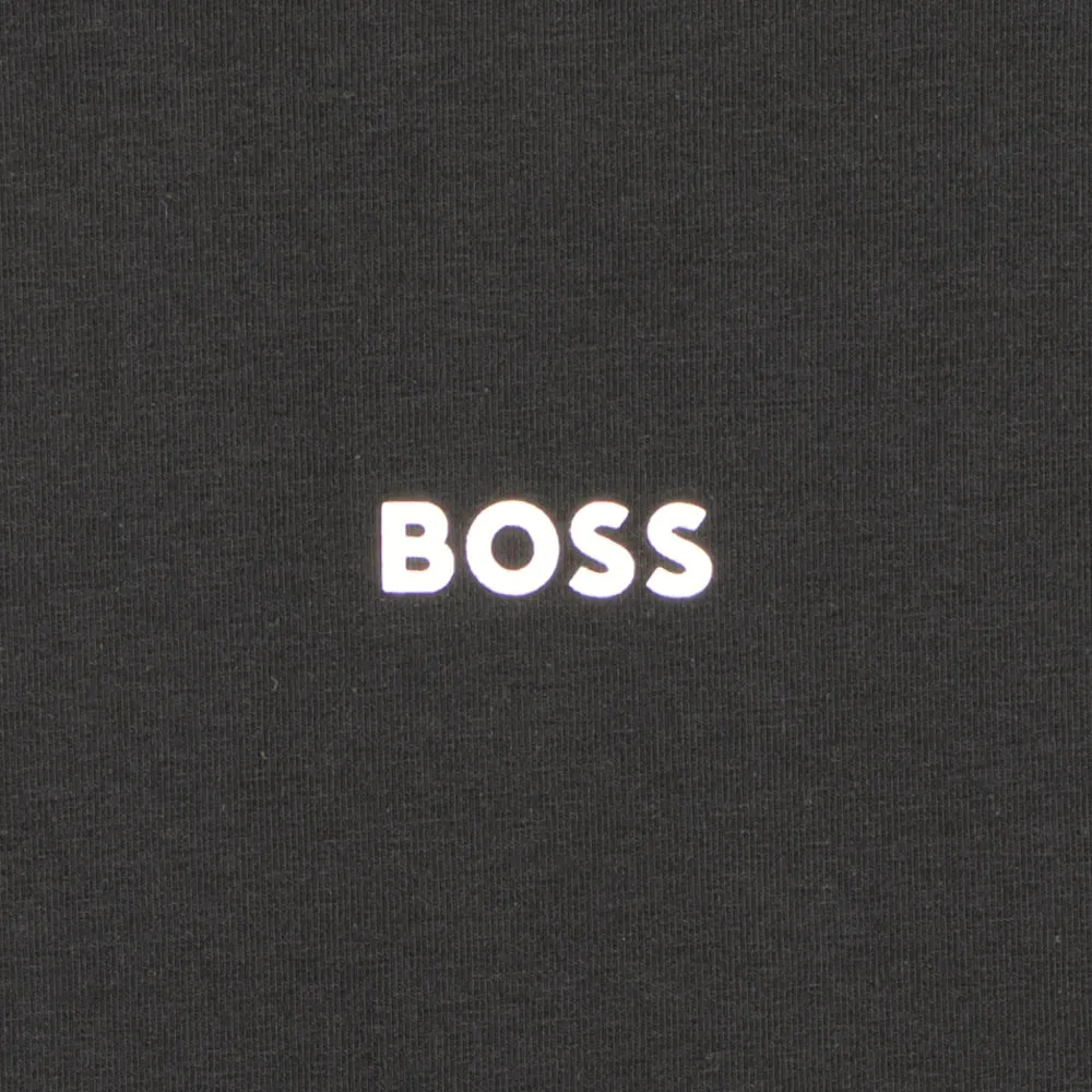 Stretch Cotton Contrast Logo T-Shirt
