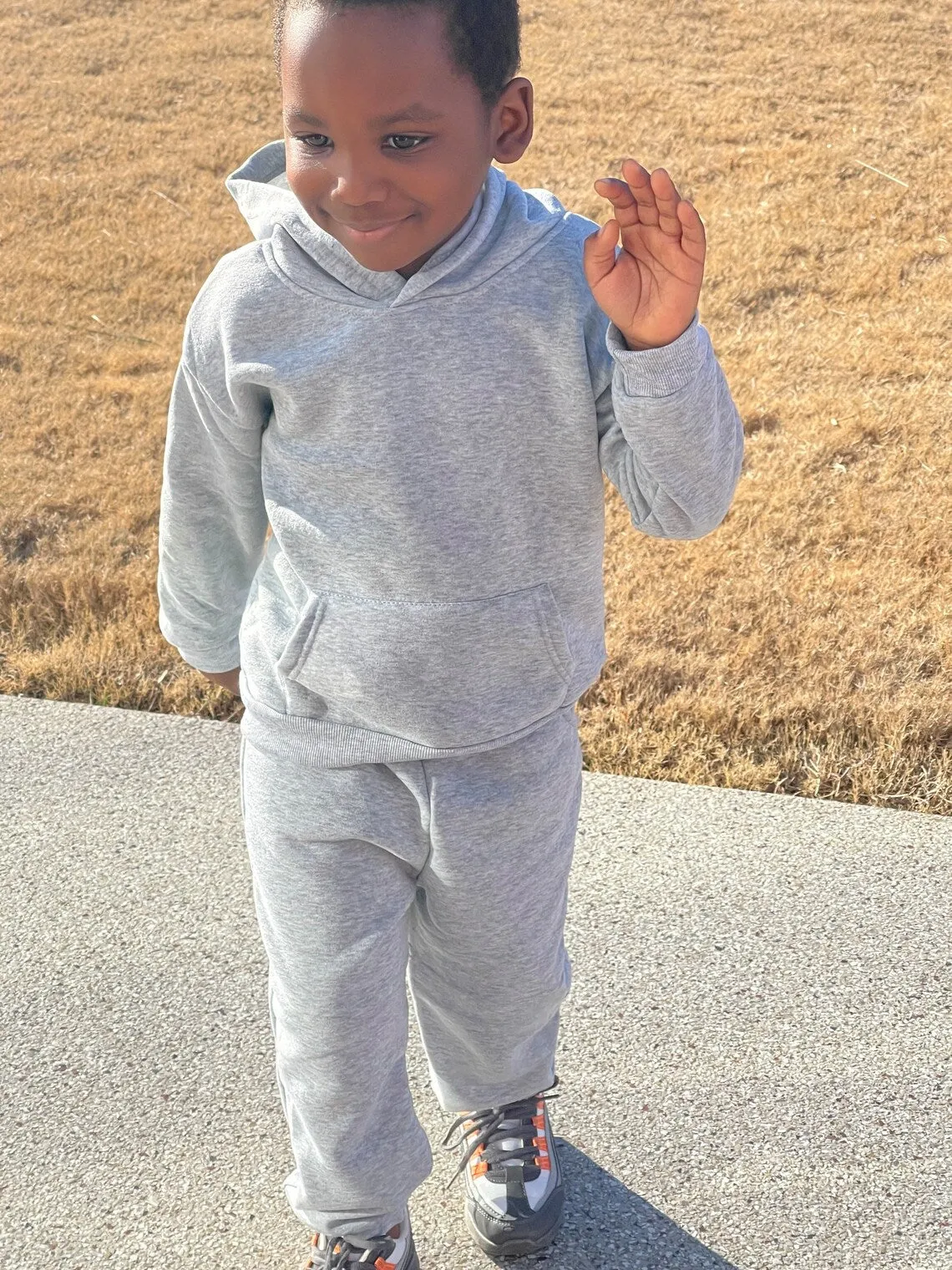 Sublimation kids hoodie set/ 100% polyester hoodies for kids
