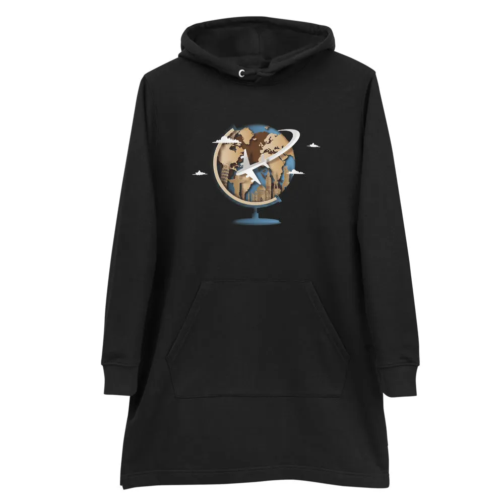 Timeless Traveling Women's Hoodie Dress