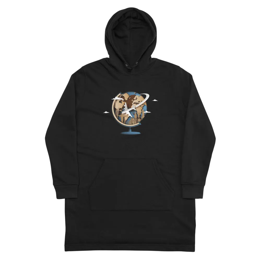 Timeless Traveling Women's Hoodie Dress