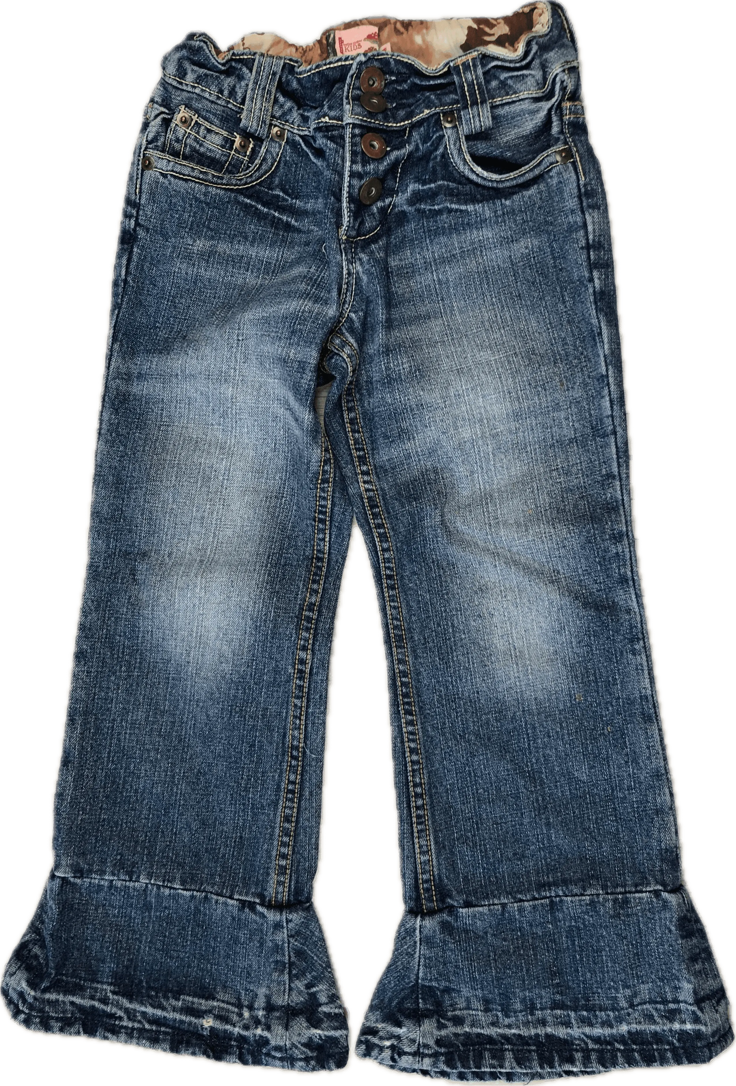 Trelise Cooper Kids Denim Frilled Hem Jeans - Size 7Y