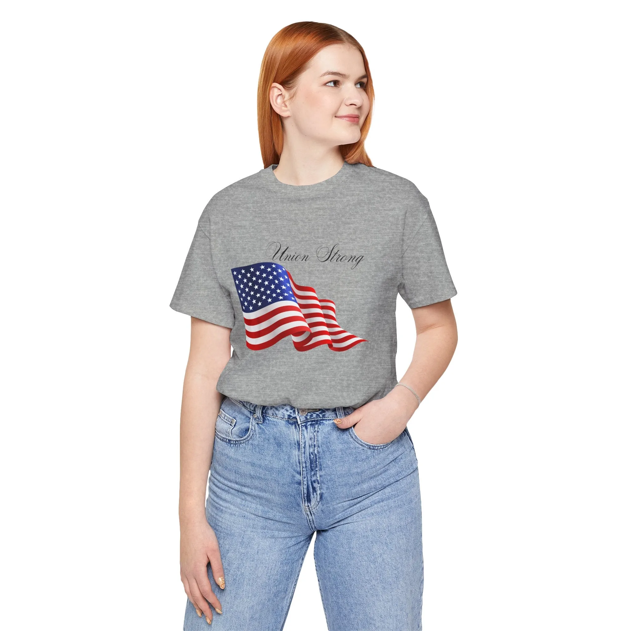 Union Strong/American Flag T-shirt